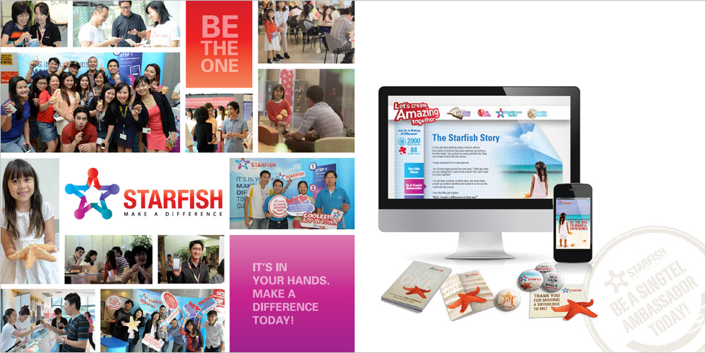 Singtel Starfish_graphic_design